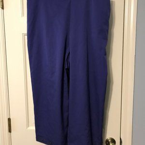 ALFRED DUNNER WOMAN'S SIZE 18 PANTS PURPLE  PULL ON ELASTIC BACK